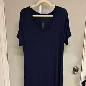 Elegant Navy Maxi Dress NWT